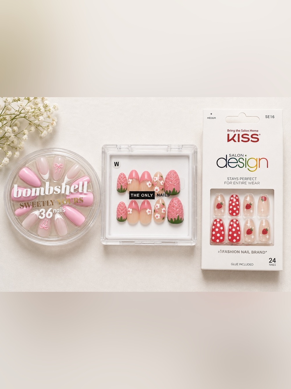 ✨💅🏼Brand New Trio of Press-On Nail 🍓Sets✨💅🏼